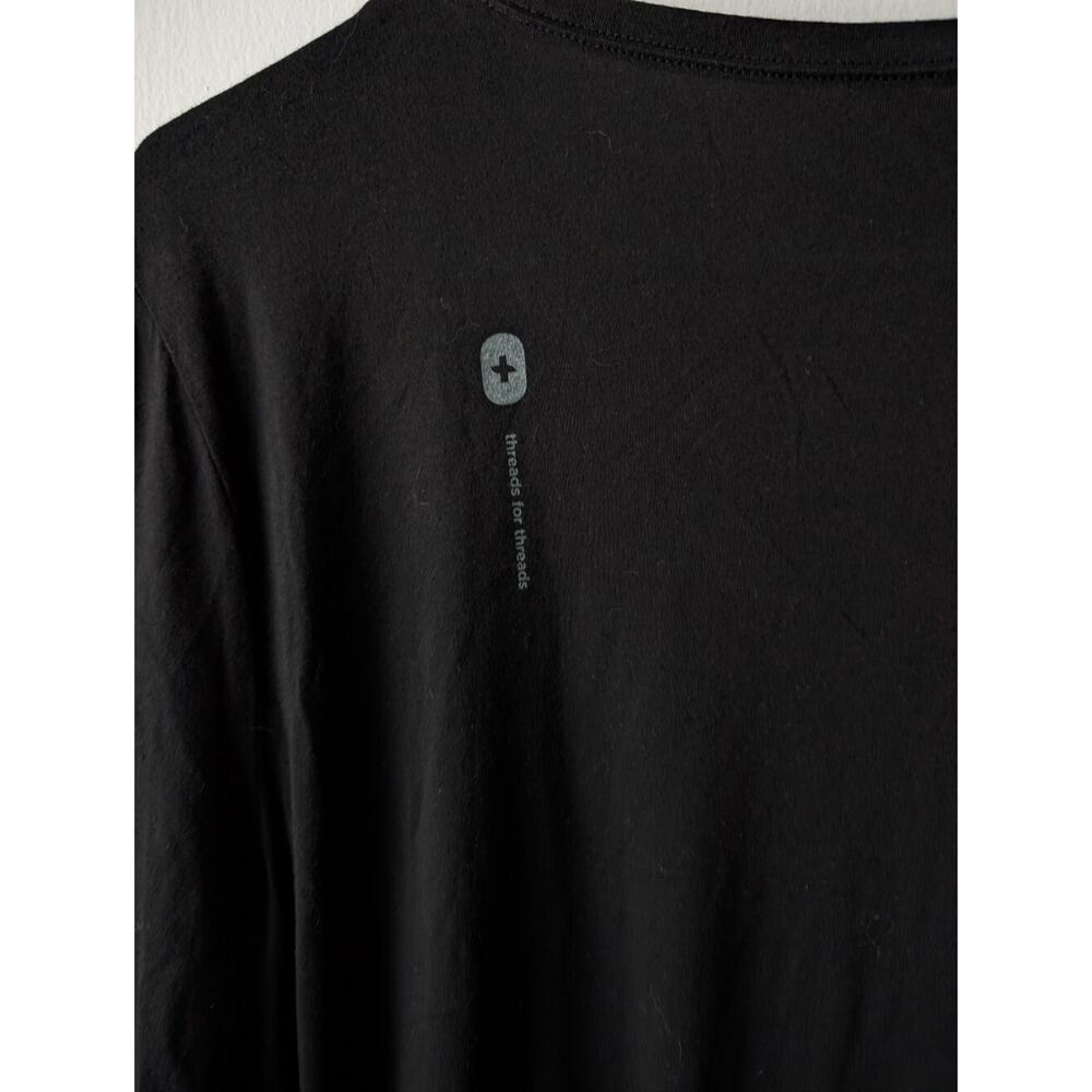 Figs Black Super Soft Pima Modal Long Sleeve T-shirt - Picture 3 of 5